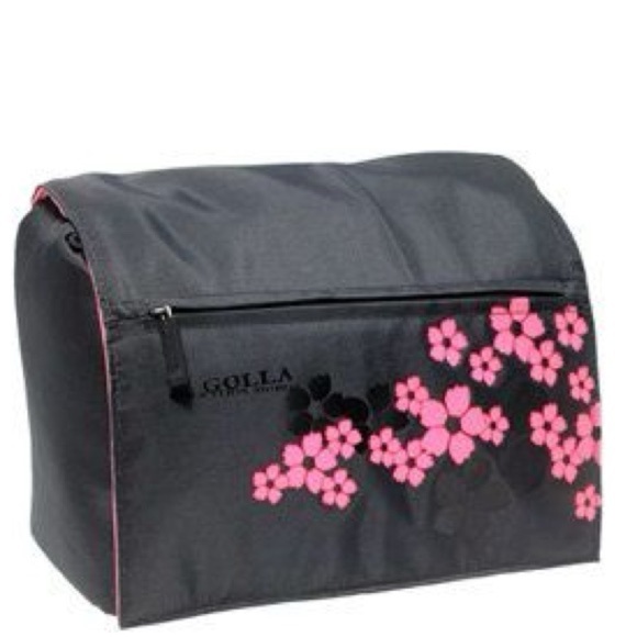 Previously loved Golla Camera Bag SLR - Black/Pink- cherry  blossoms - Picture 1 of 6
